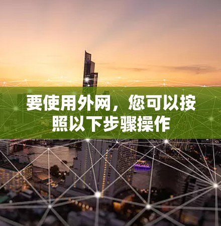要使用外网，您可以按照以下步骤操作