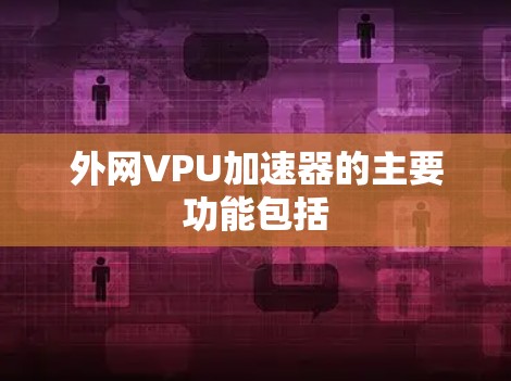 外网VPU加速器的主要功能包括 外网VPU加速器的主要功能包括