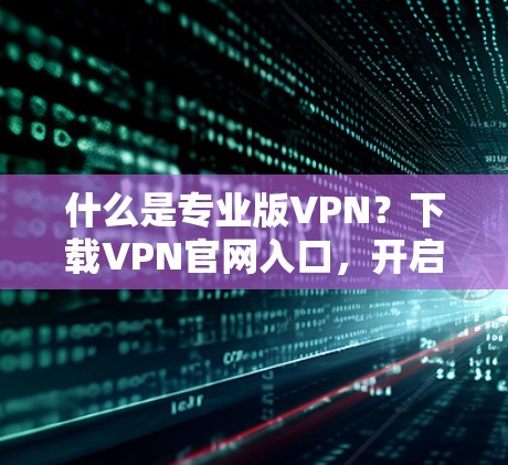 什么是专业版VPN?下载VPN官网入口,开启你的VPN之旅 什么是专业版VPN?下载VPN官网入口,开启你的VPN之旅