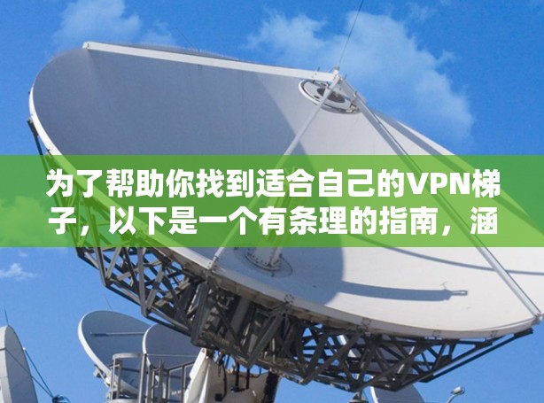为了帮助你找到适合自己的VPN梯子，以下是一个有条理的指南，涵盖选择、安装、使用和安全等关键点